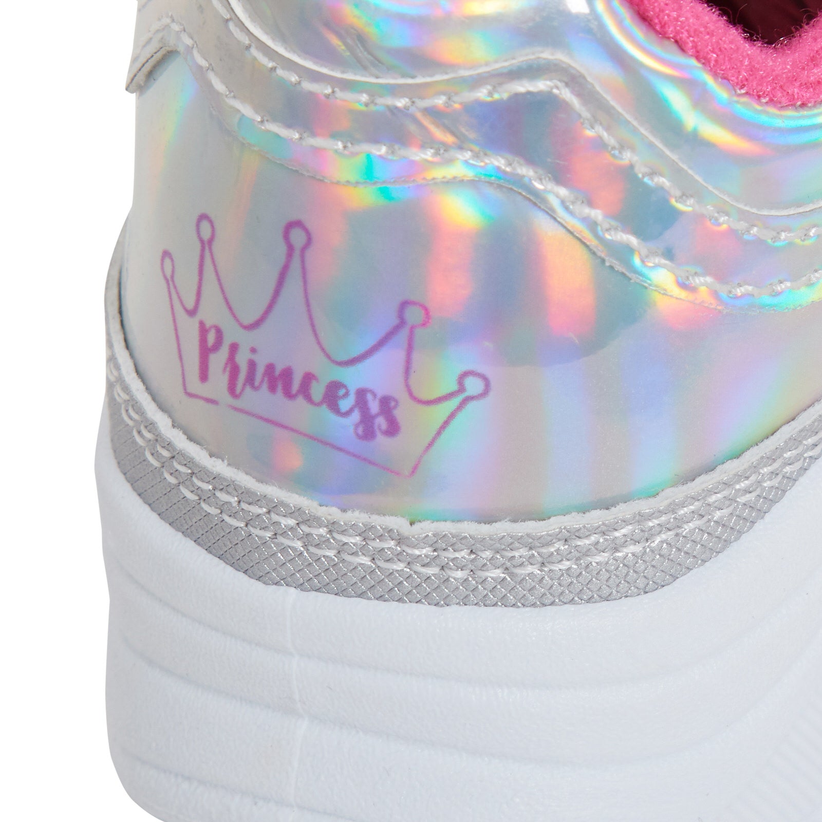 Disney Princess Girls Trainers Holographic Kids Sports Shoes Ariel Rapunzel