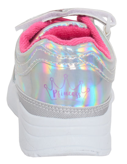Disney Princess Girls Trainers Holographic Kids Sports Shoes Ariel Rapunzel