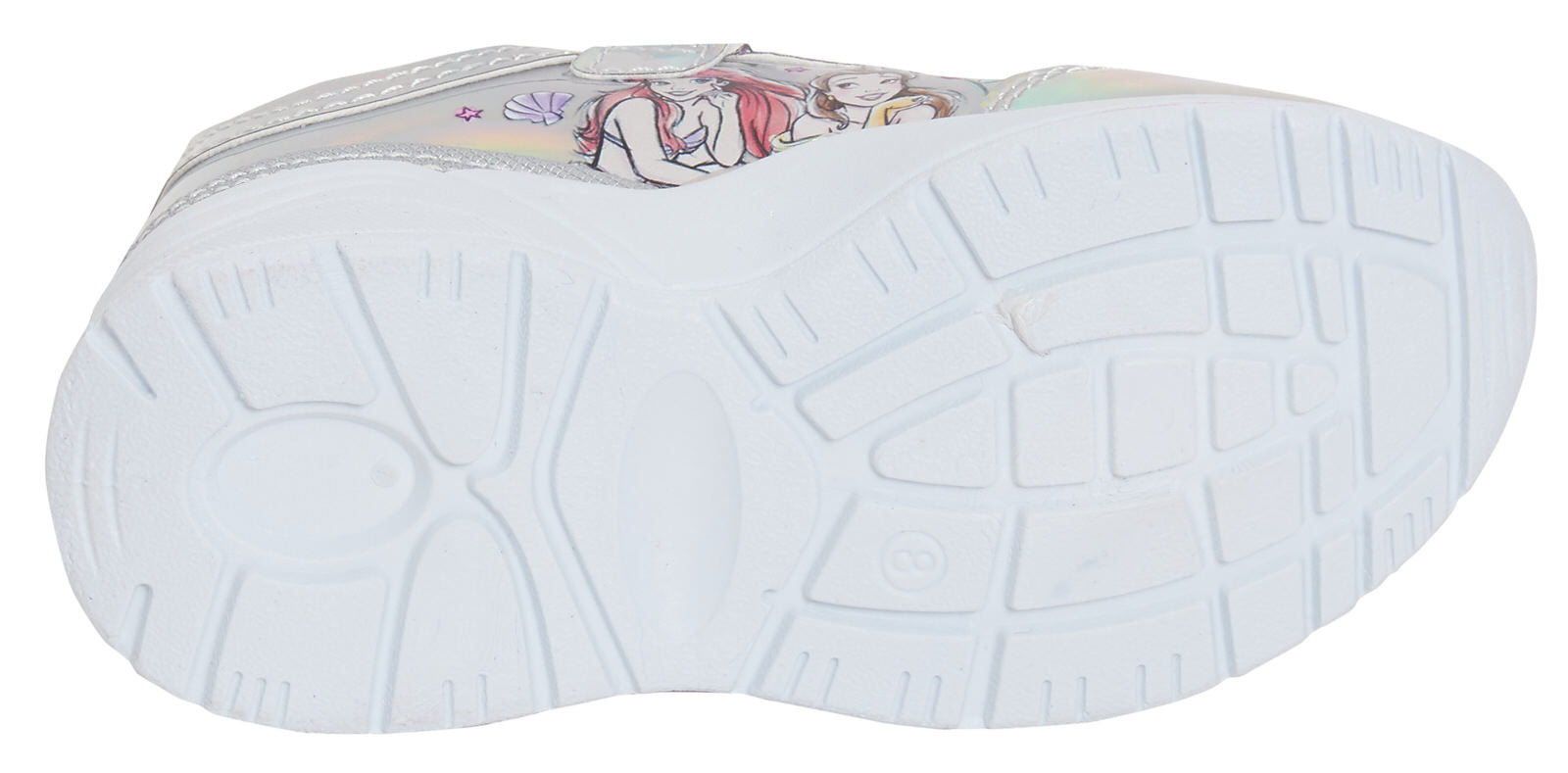 Disney Princess Girls Trainers Holographic Kids Sports Shoes Ariel Rapunzel