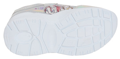 Disney Princess Girls Trainers Holographic Kids Sports Shoes Ariel Rapunzel