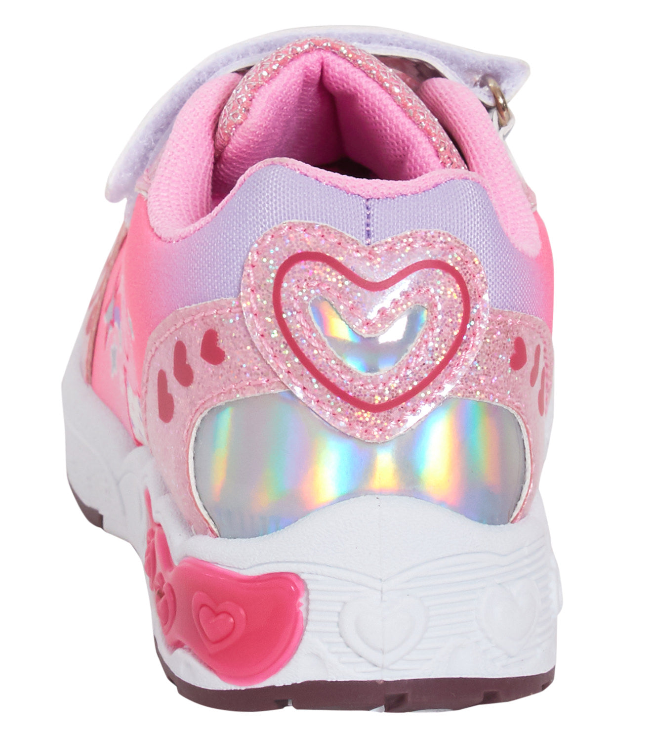 Girls Peppa Pig Light Up Trainers Kids Pink Flashing Lights Sports Shoes Pumps