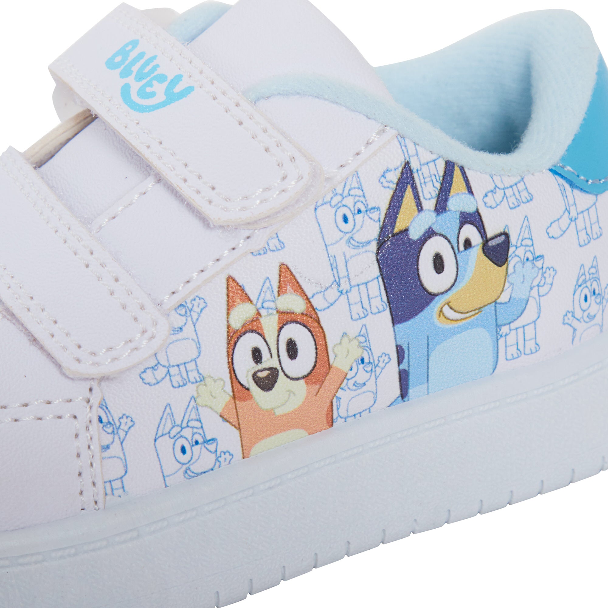 Bluey Trainers For Kids Boys Girls Puppy Lightweight Easy Fasten Sports Shoes