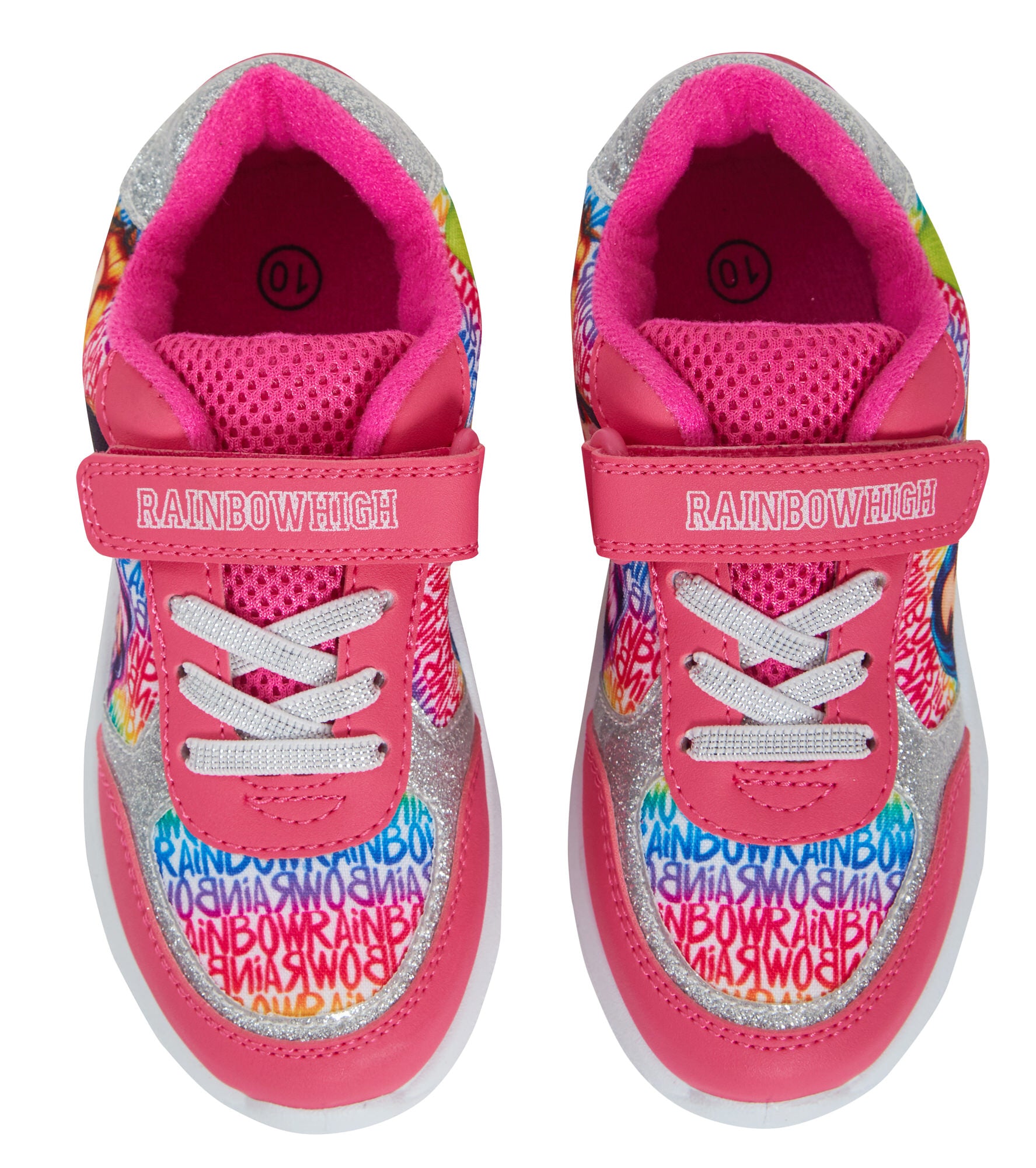 Rainbow High Girls Trainers Kids Fashion Doll Easy Touch Fasten Sports Shoes