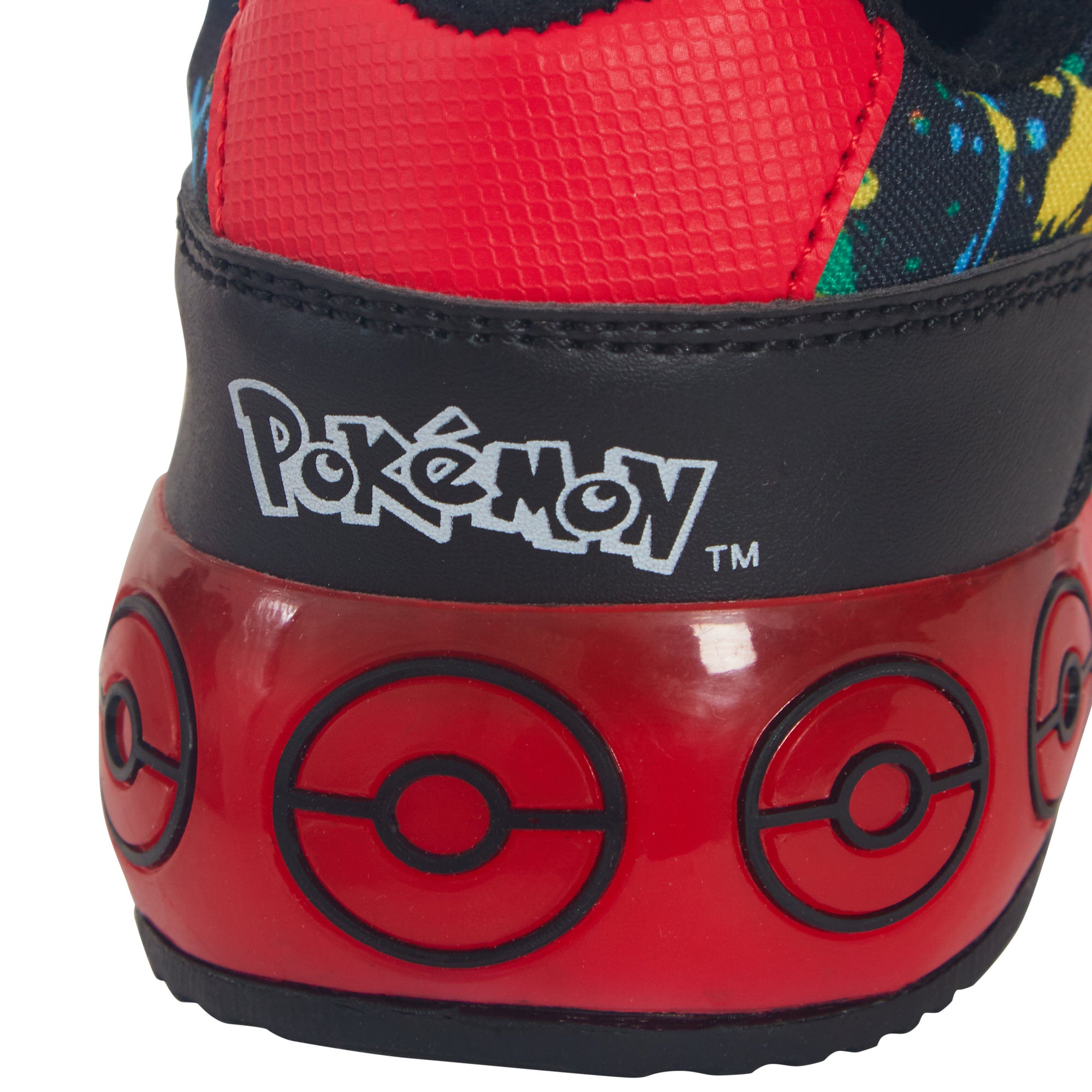 Kids Pokemon Light Up Trainers Pokeball Touch Fasten Sports Shoes With Lights