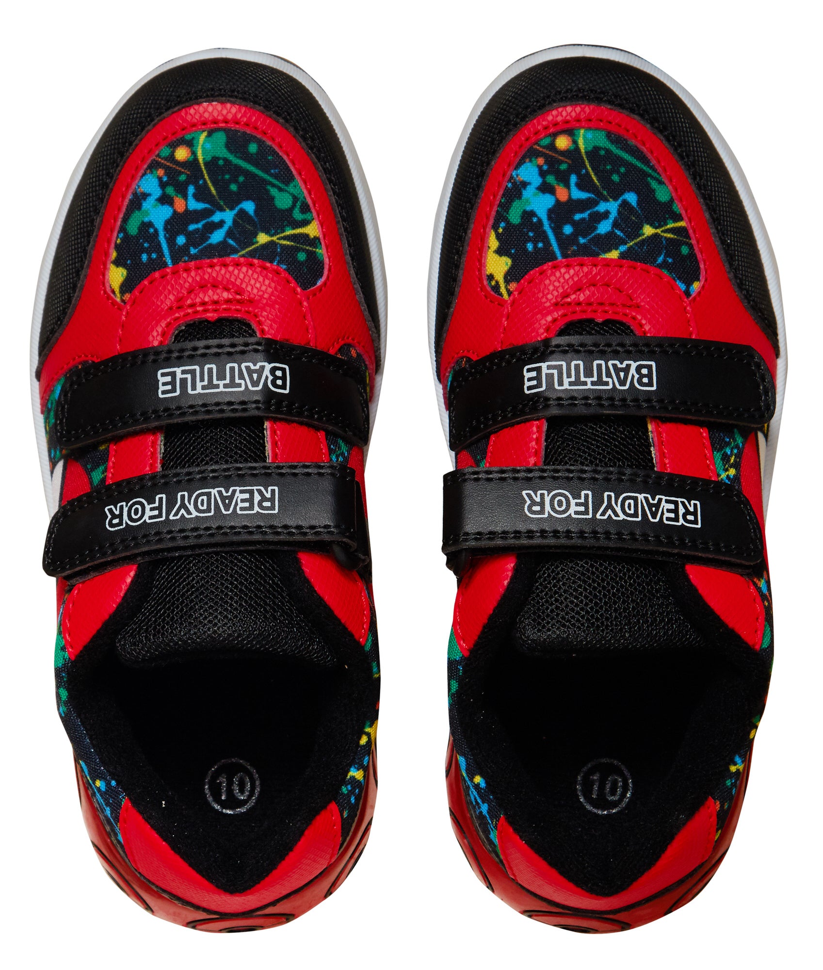 Kids Pokemon Light Up Trainers Pokeball Touch Fasten Sports Shoes With Lights