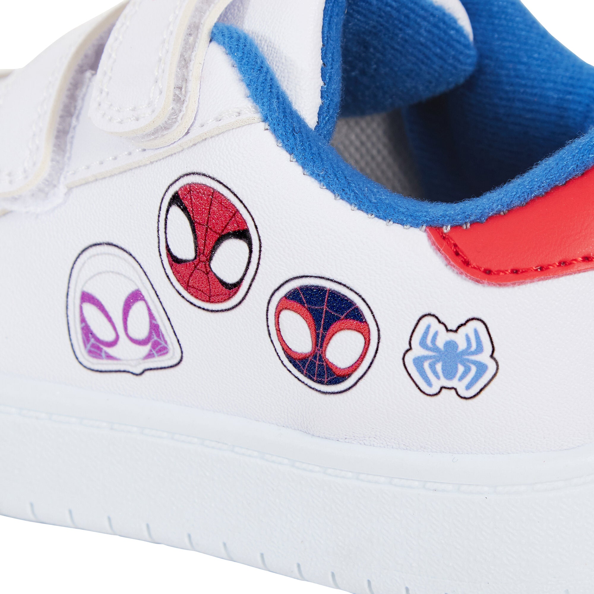 Kids Spidey and his Amazing Friends Trainers Marvel White Sports Shoes Pumps