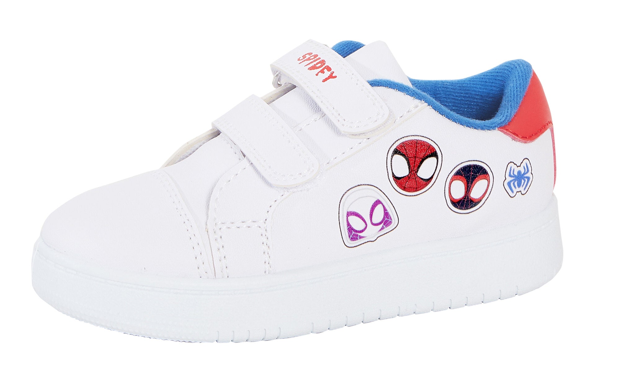 Kids Spidey and his Amazing Friends Trainers Marvel White Sports Shoes Pumps