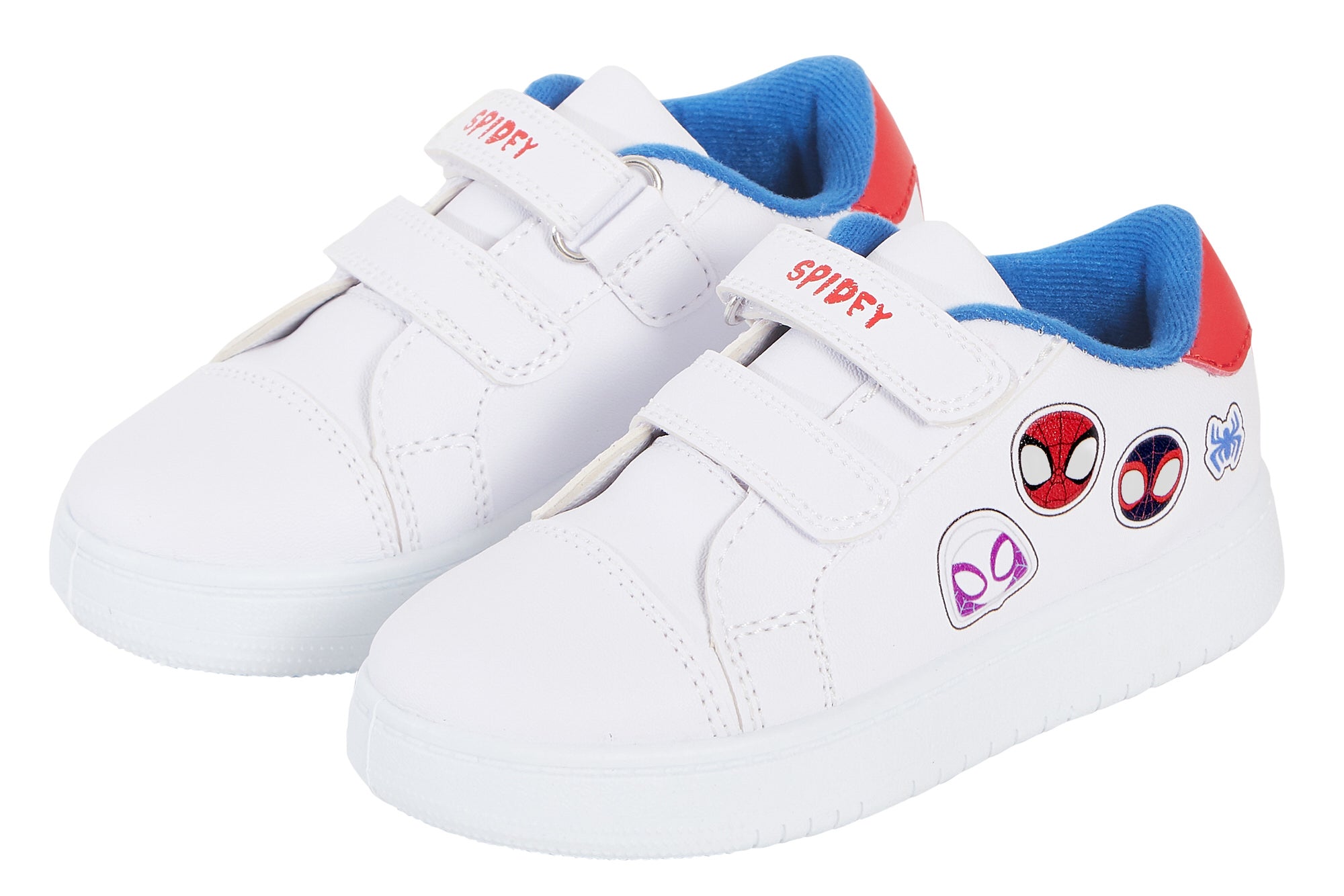 Kids Spidey and his Amazing Friends Trainers Marvel White Sports Shoes Pumps