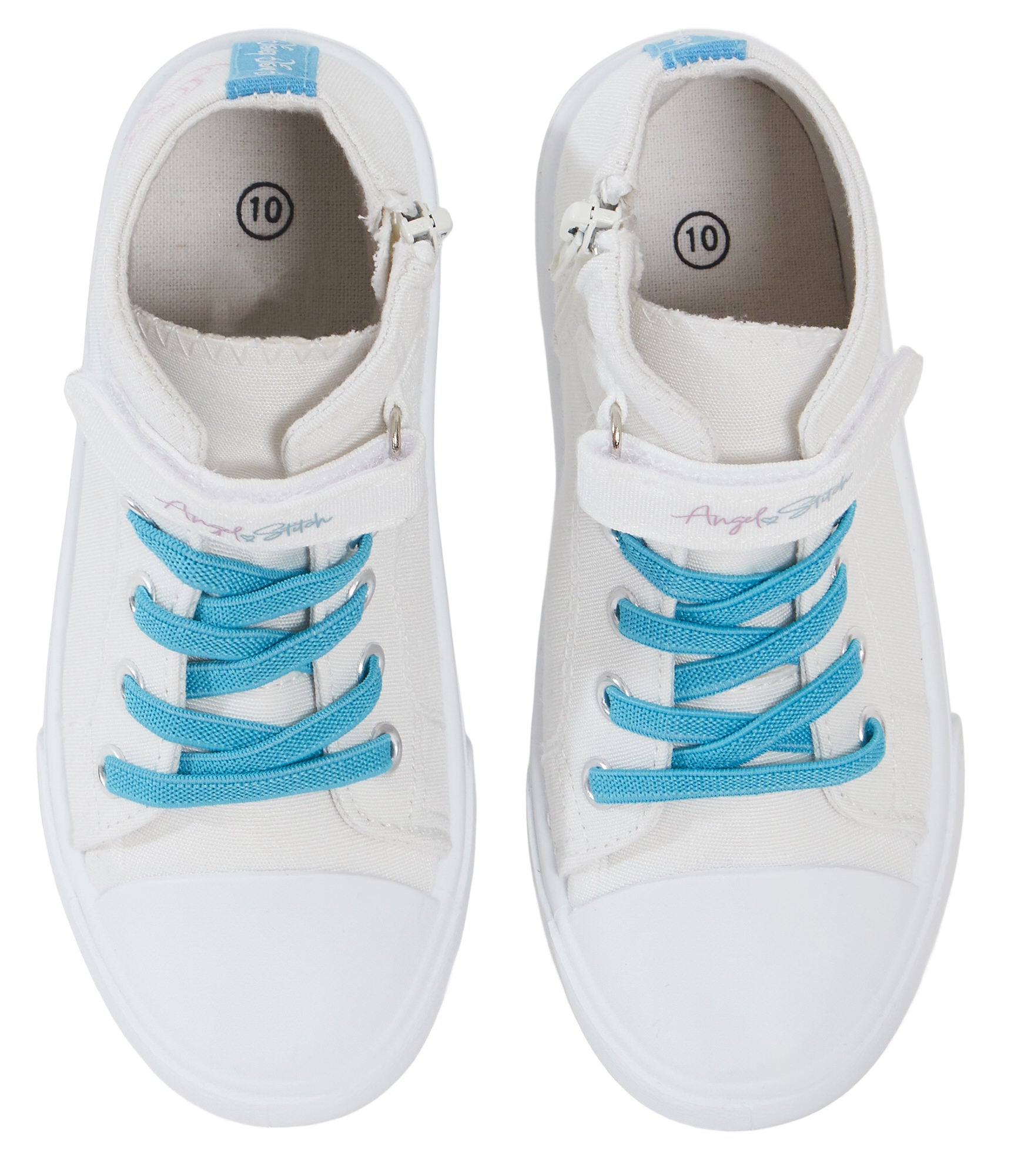 Girls Disney Stitch Hi Top Trainers Canvas Pumps Kids Teens Angel Sports Shoes
