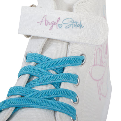 Girls Disney Stitch Hi Top Trainers Canvas Pumps Kids Teens Angel Sports Shoes