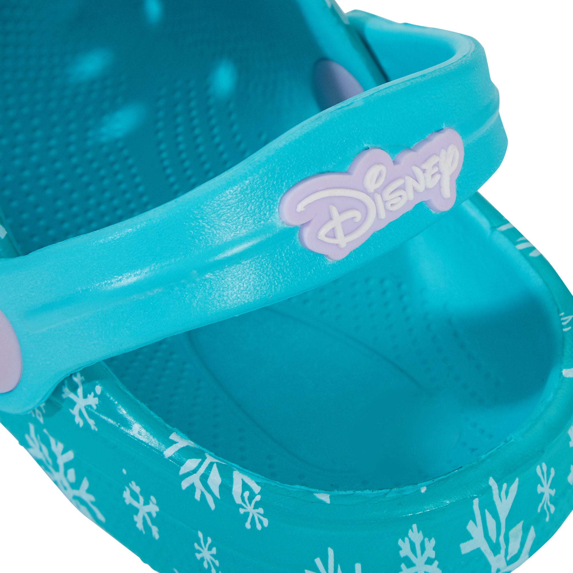 Disney Frozen Clogs Sandals + Charms Badges Kids Elsa Anna Sliders Beach Shoes