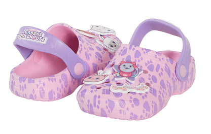 Girls Gabby's Dollhouse Clogs Sandals + Charms Badges Kids Sliders Indoor Shoes