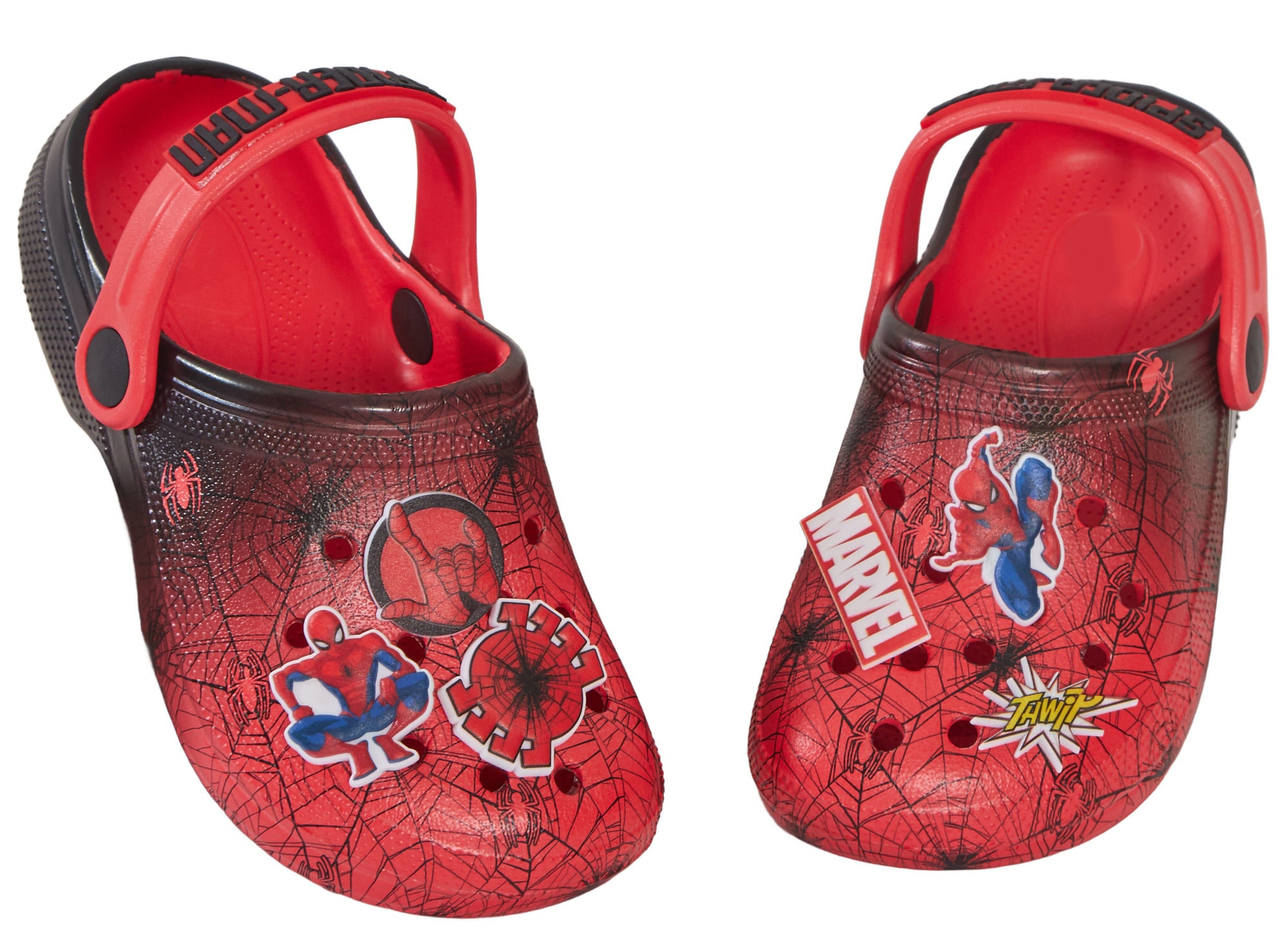 Boys Spidey and His Amazing Friends Clog Sandals + Charms Sliders Beach Shoes