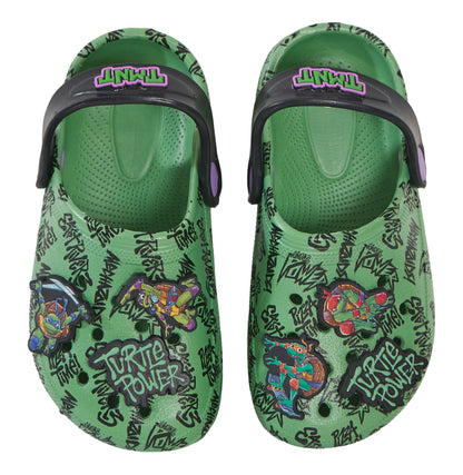Boys Teenage Mutant Ninja Turtles Clogs Sandals Charms TMNT Sliders Indoor Shoes