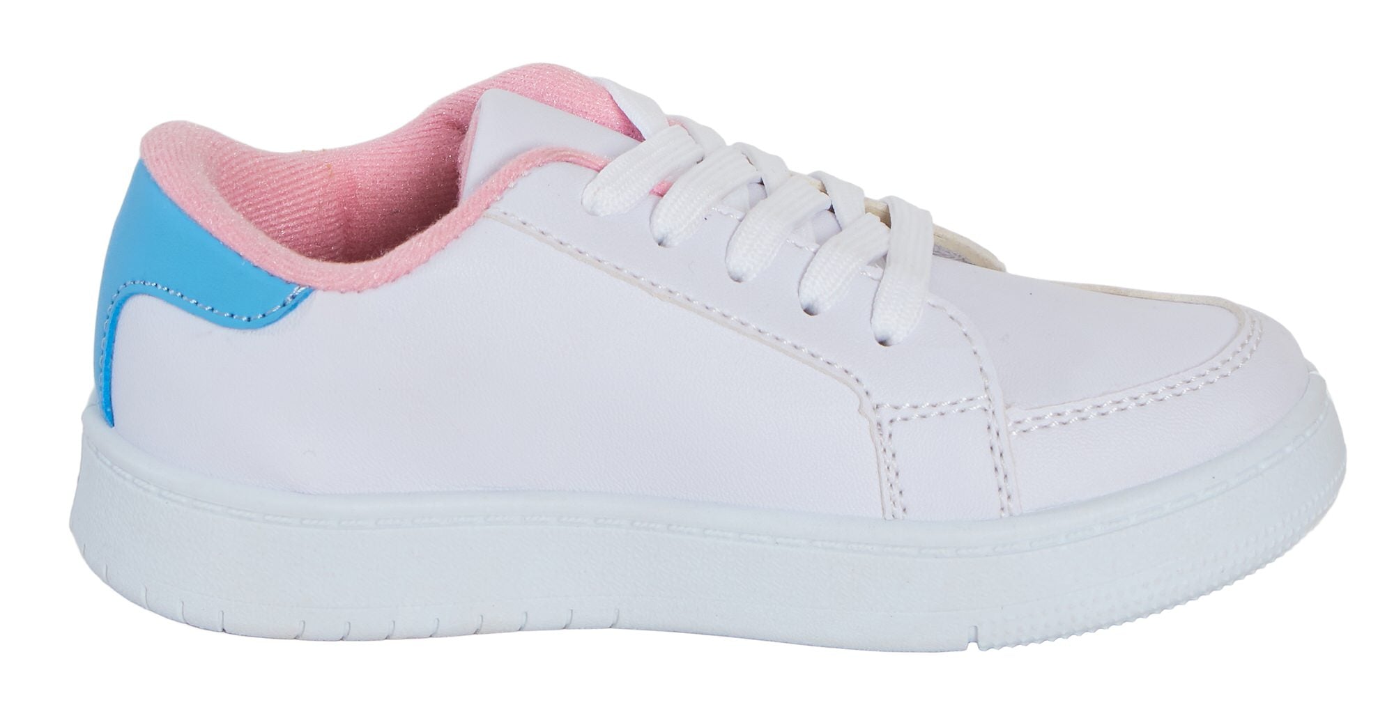 Girls Disney Stitch Trainers Lace Up White Stitch & Angel Sports Shoes Pumps