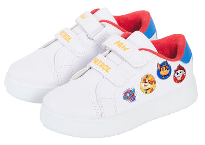 Kids Paw Patrol Trainers Chase Marshall White Sports Shoe Tennis Plimsolls Pumps