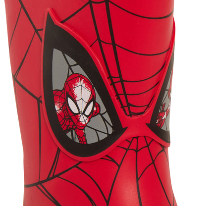 Boys Spiderman Wellington Boots With Handles Kids Marvel Rubber Wellies Wellys