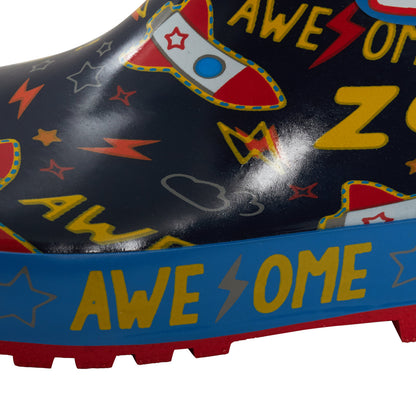 Peppa Pig George Pig Space Astronaut Rubber Wellington Boots Kids Snow Wellies
