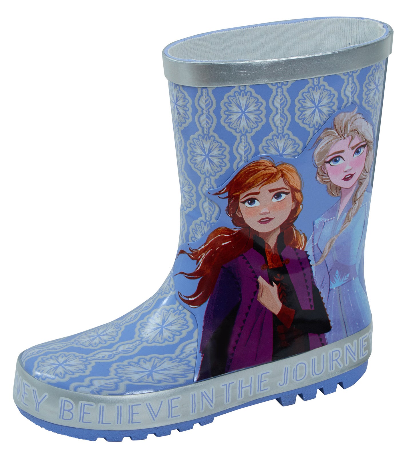 Disney Frozen 2 3D Rubber Wellington Boots Kids Elsa Anna Rain Snow Wellies Size