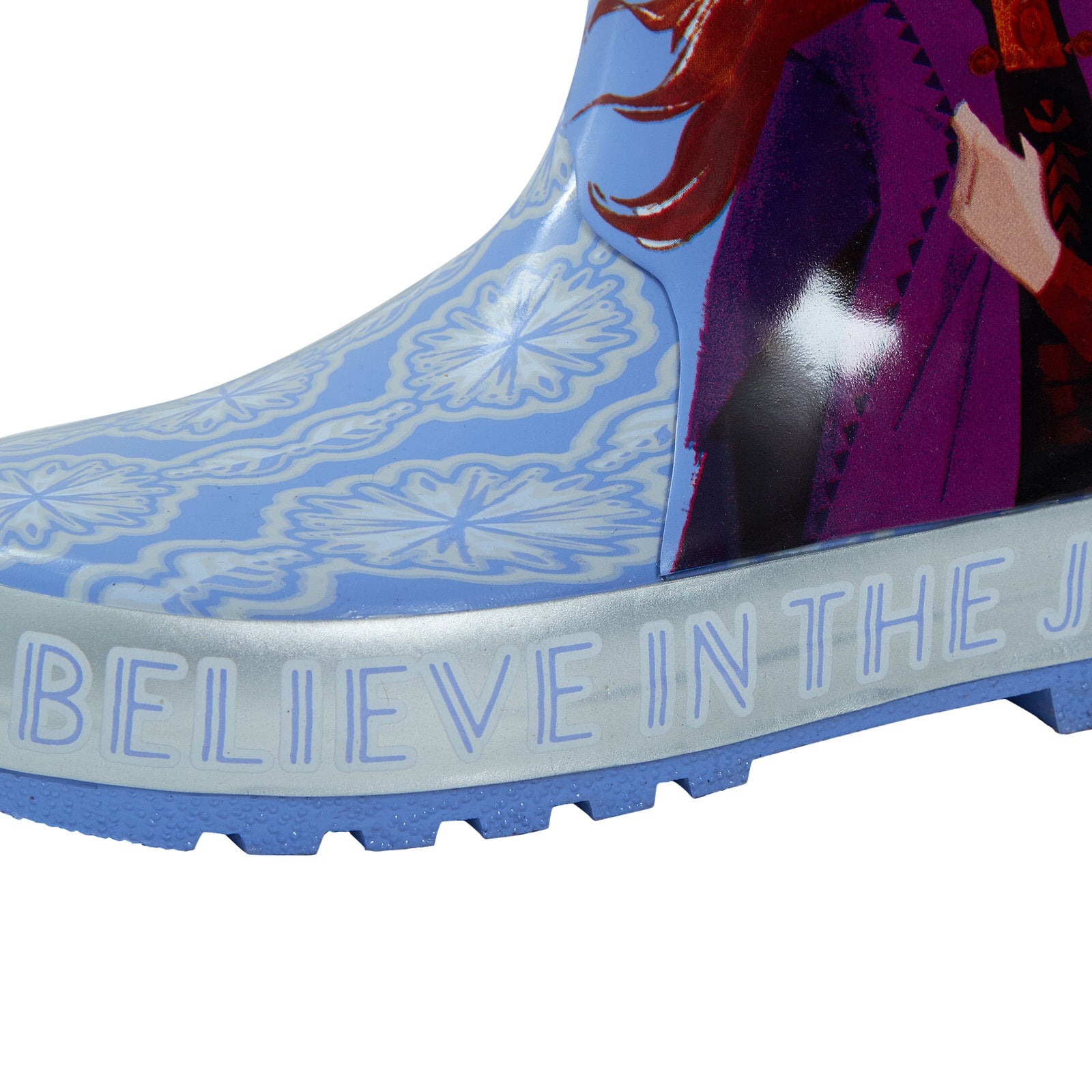 Disney Frozen 2 3D Rubber Wellington Boots Kids Elsa Anna Rain Snow Wellies Size