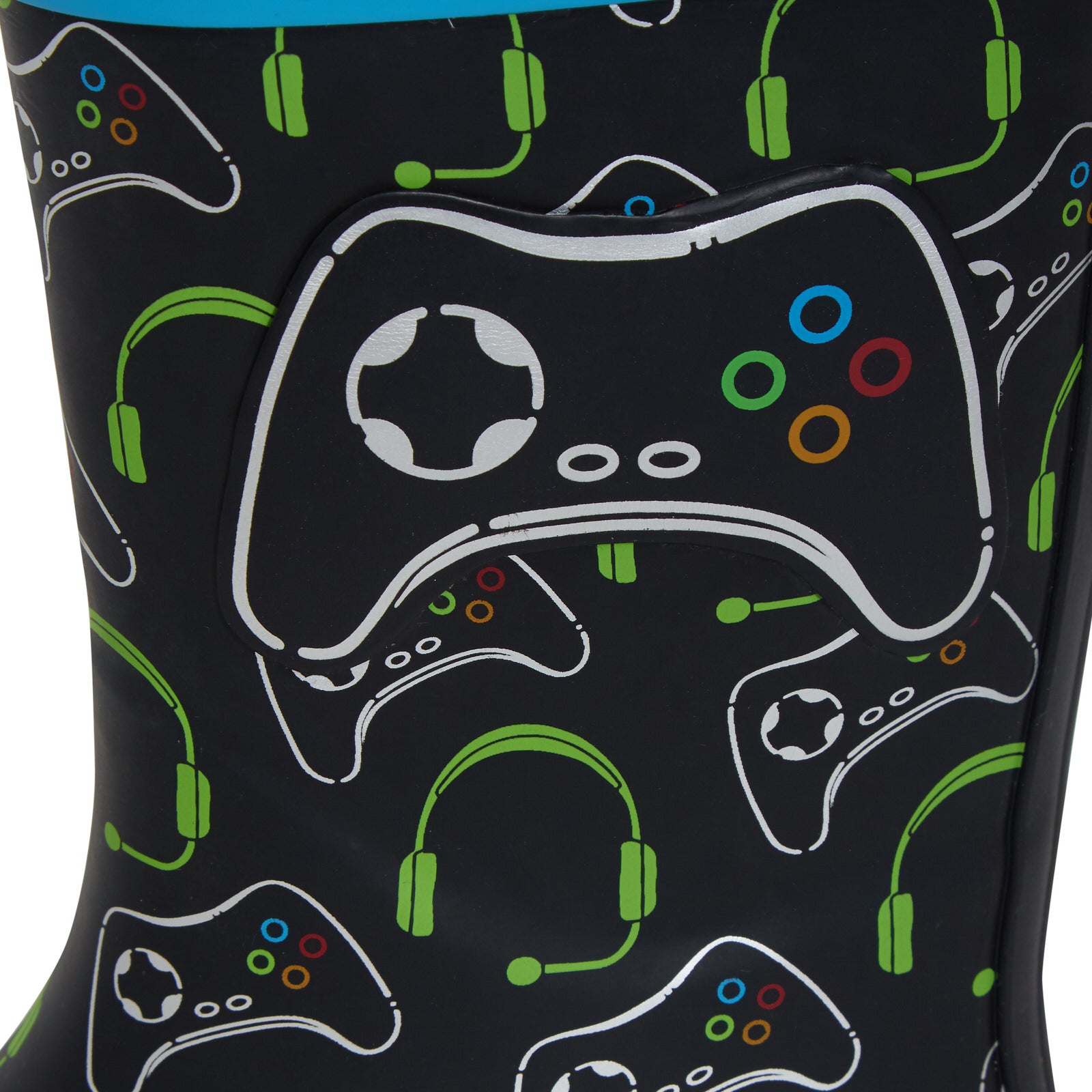 Boys Epic Gamer Wellington Boots Kids Gaming Snow Rain Waterproof Rubber Wellies
