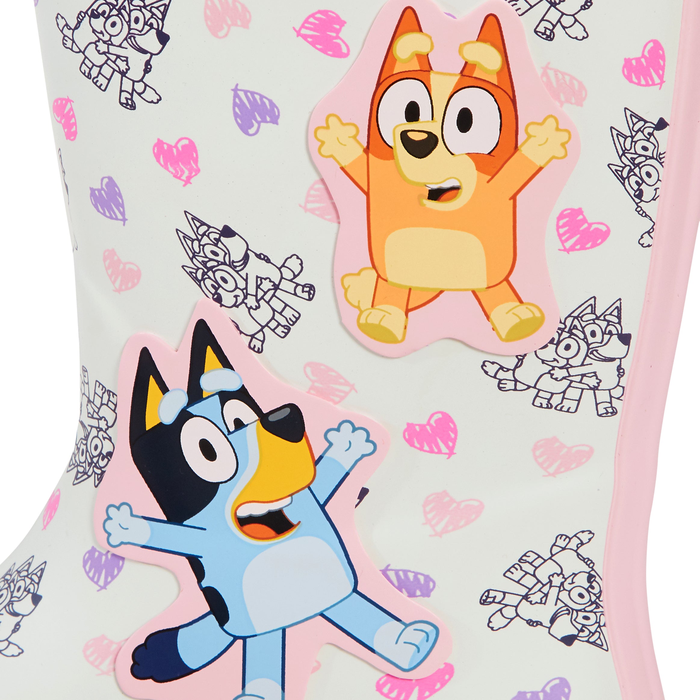 Girls Bluey Wellies Kids Rubber Wellington Boots Bingo Girls Rain Boots Wellys