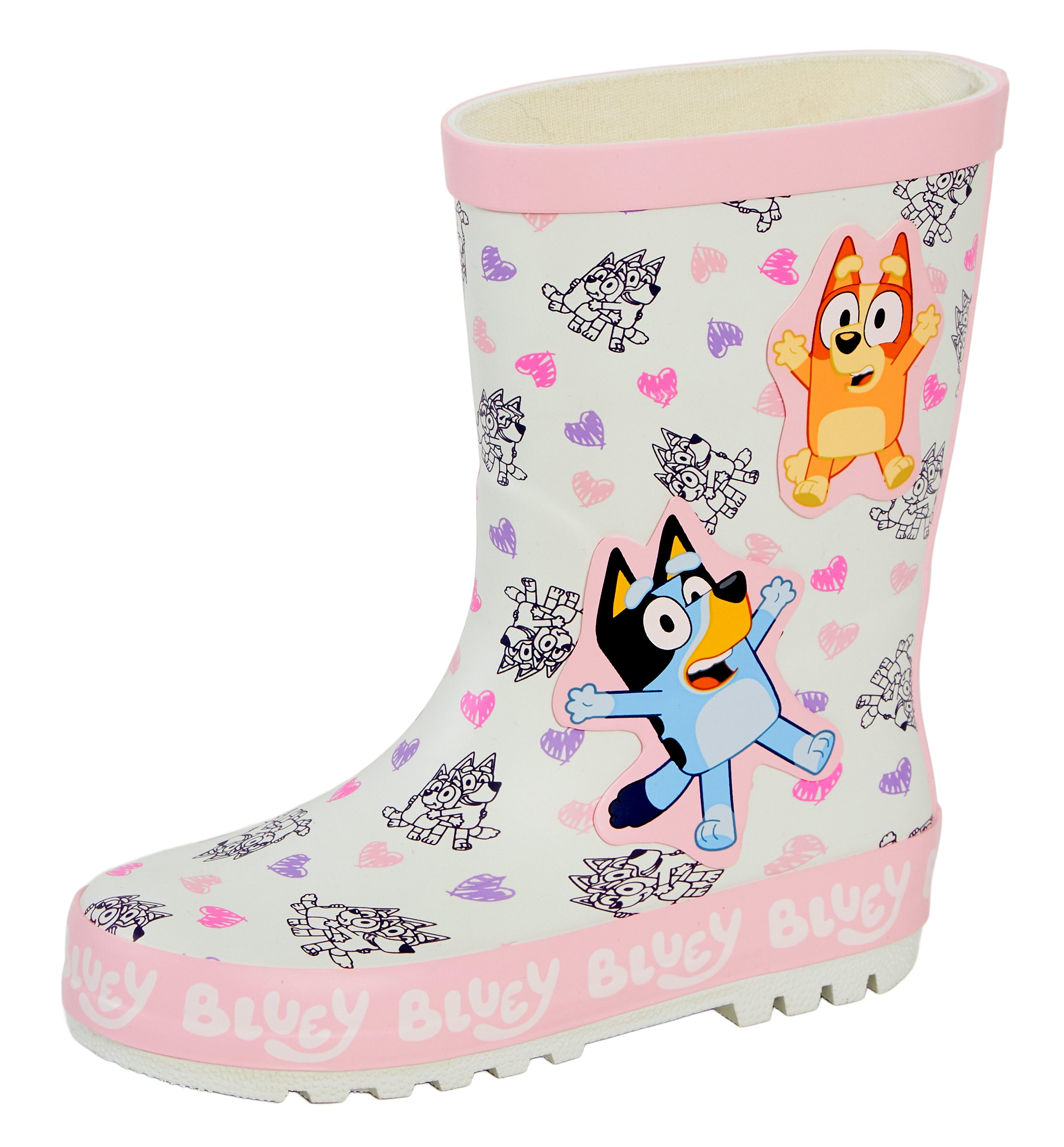Girls Bluey Wellies Kids Rubber Wellington Boots Bingo Girls Rain Boots Wellys