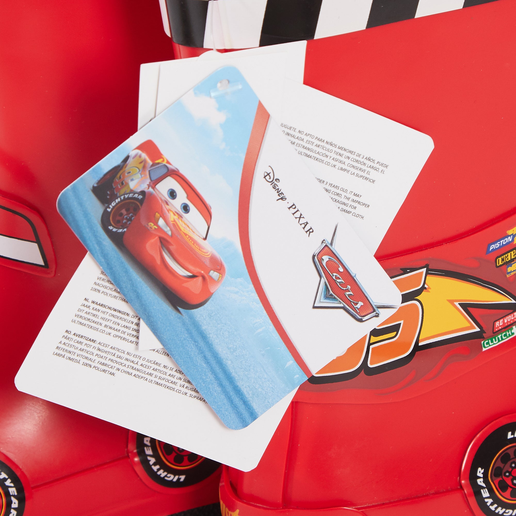 Disney Cars Wellies 3D Lightning McQueen Rubber Wellington Boots Boys Rain Boots