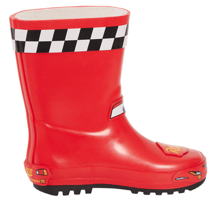 Disney Cars Wellies 3D Lightning McQueen Rubber Wellington Boots Boys Rain Boots