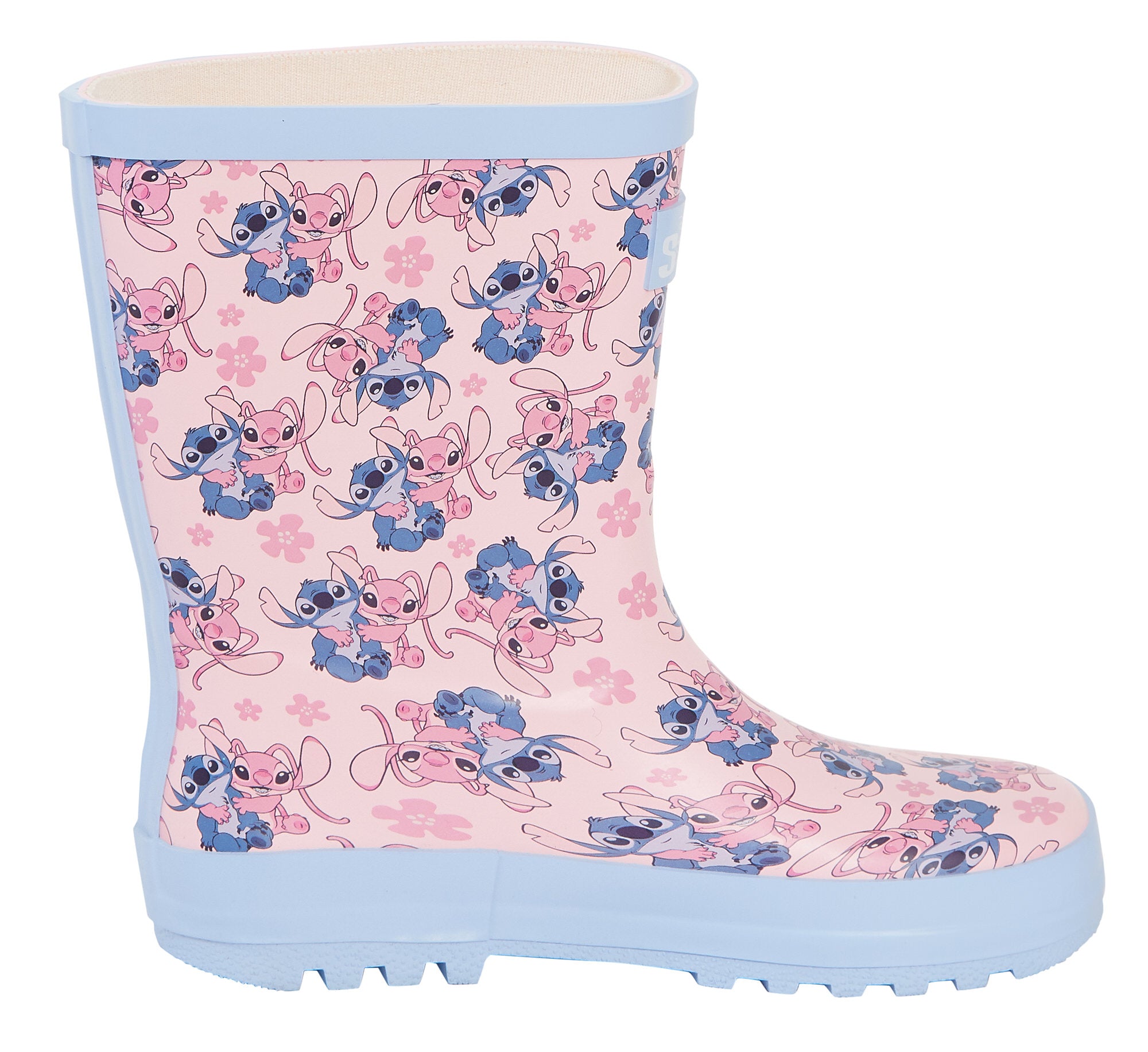 Girls Disney Stitch Wellies Rubber Wellington Boots Stitch & Angel sz 8-5 Adult