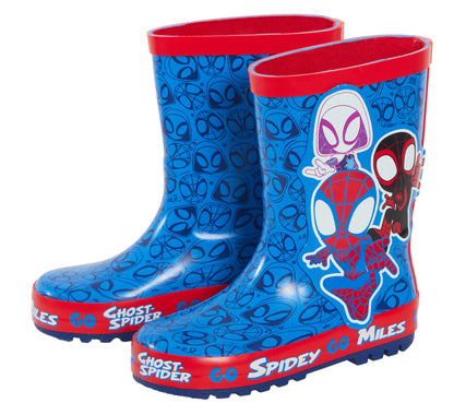 Spidey and His Amazing Friends Wellies Rubber Wellington Boots Rain Snow Wellies