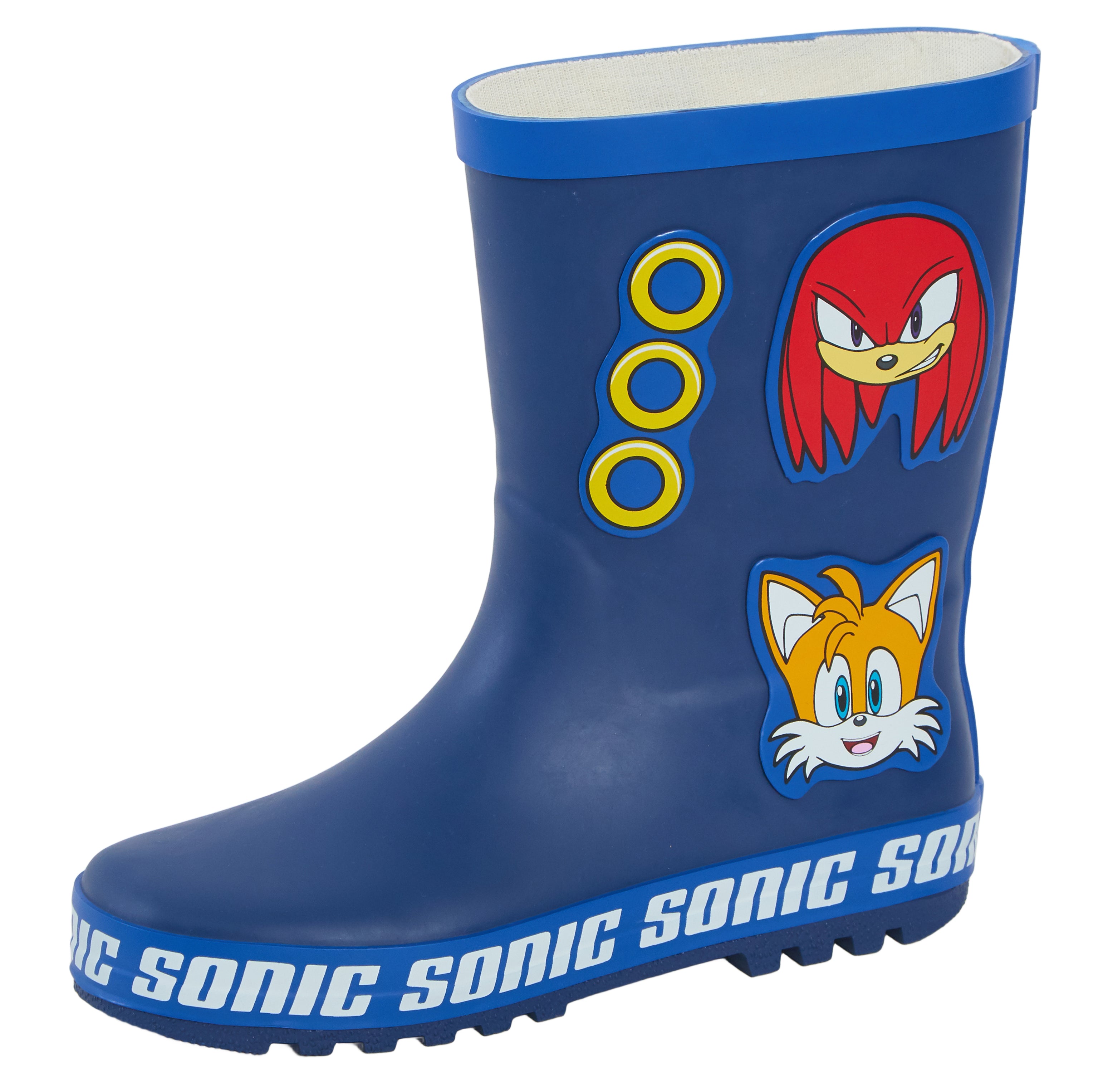 Sonic The Hedgehog Wellies Rubber Wellington Boots For Kids Rain Snow Wellies