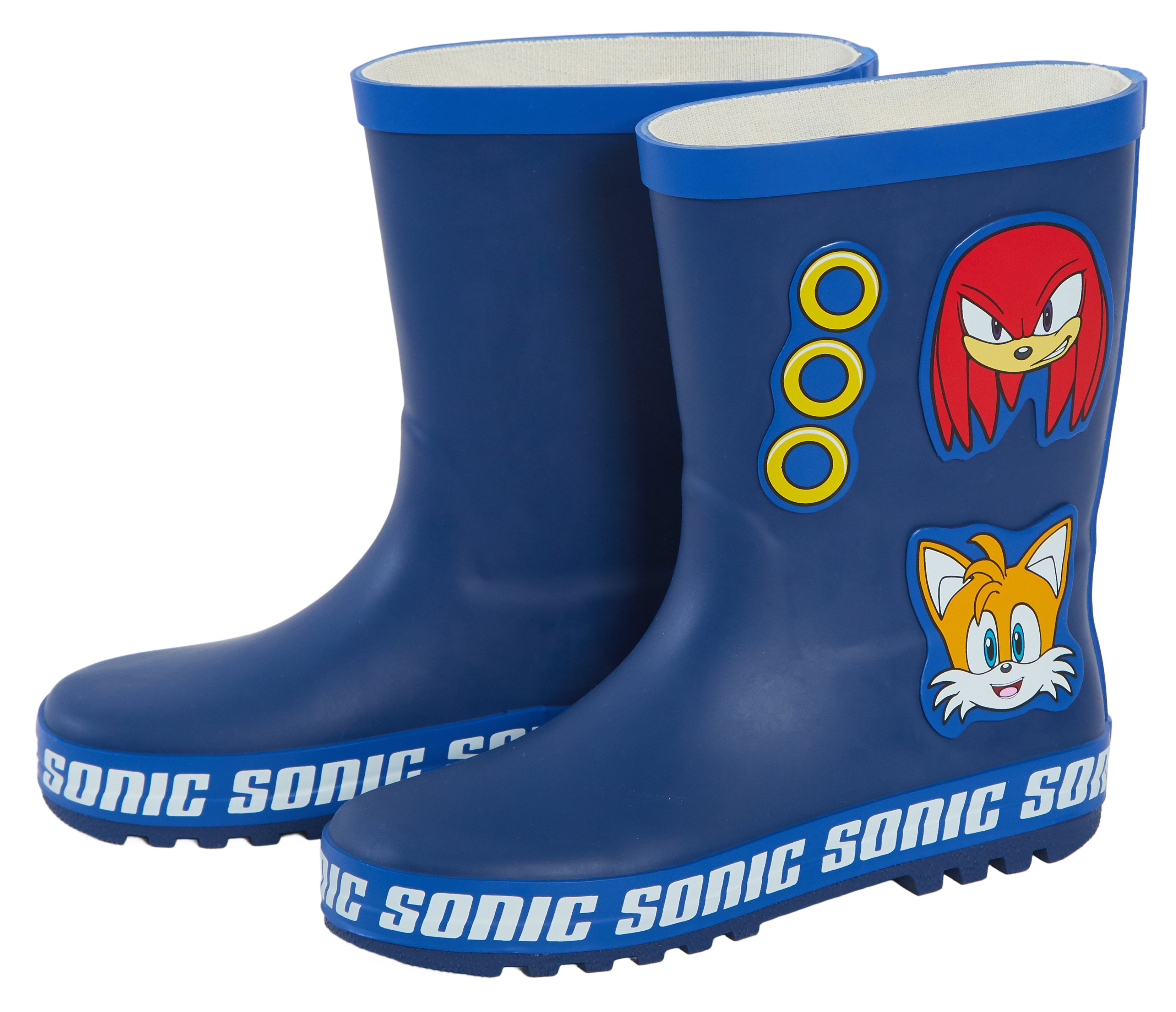 Sonic The Hedgehog Wellies Rubber Wellington Boots For Kids Rain Snow Wellies