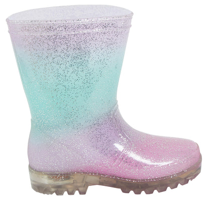 Disney Frozen 2 Girls Light Up Wellington Boots Elsa Anna Flashing Snow Wellies
