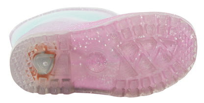 Disney Frozen 2 Girls Light Up Wellington Boots Elsa Anna Flashing Snow Wellies