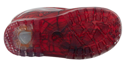 Marvel Spiderman Light Up Wellington Boots Kids Flashing Rain Snow Shoes Wellies