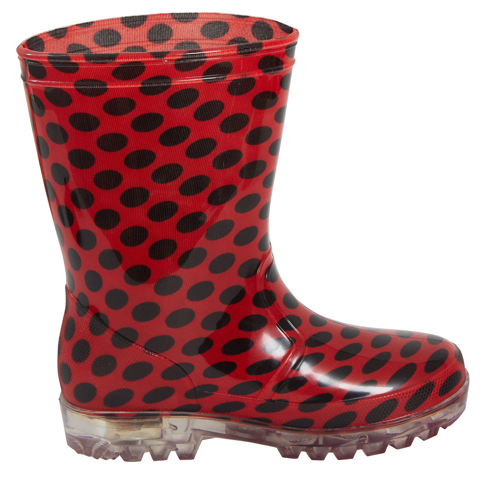Miraculous Ladybug Girls Light Up Wellington Boots Kids Flashing Snow Wellies