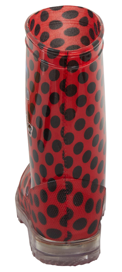 Miraculous Ladybug Girls Light Up Wellington Boots Kids Flashing Snow Wellies