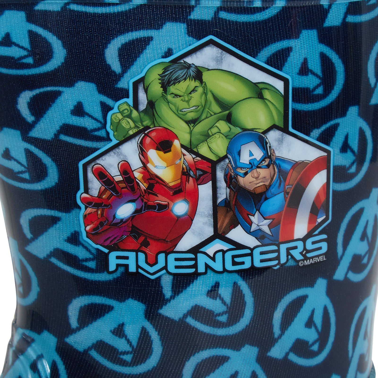 Boys Marvel Avengers Light Up Wellington Boots Captain America Iron Man Wellies