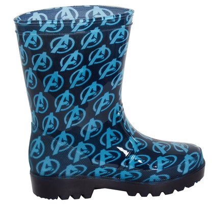 Boys Marvel Avengers Light Up Wellington Boots Captain America Iron Man Wellies
