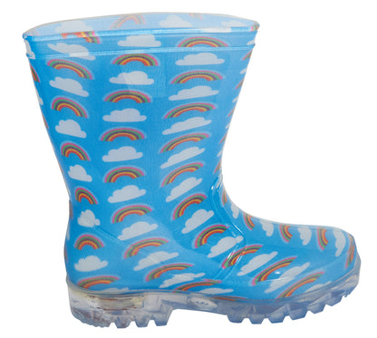Hey Duggee Light Up Wellington Boots Kids Rainbow Snow Rain Shoes Wellies Wellys