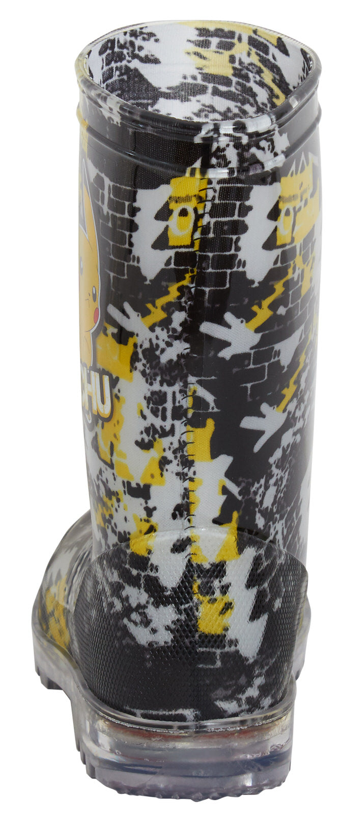 Boys Pokemon Pikachu Light Up Wellington Boots Kids Rain Snow Shoes Wellies Size
