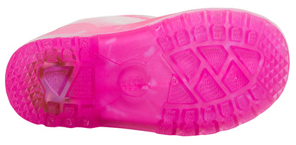 Girls Disney Princess Light Up Wellington Boots Kids Wellingtons Pink Wellies