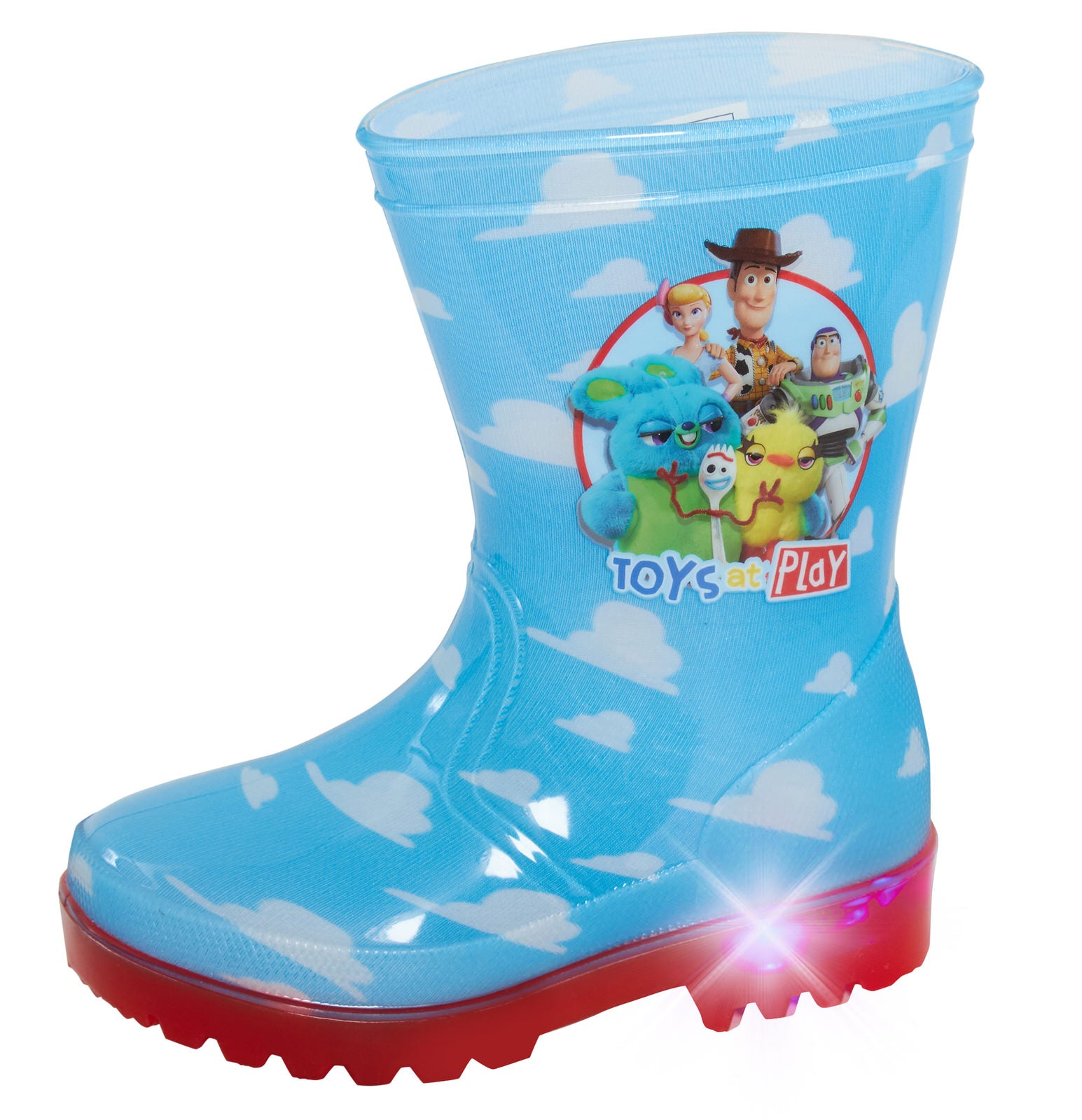 Disney Toy Story Light Up Wellington Boots Kids Rain Snow Shoes Wellies Wellys