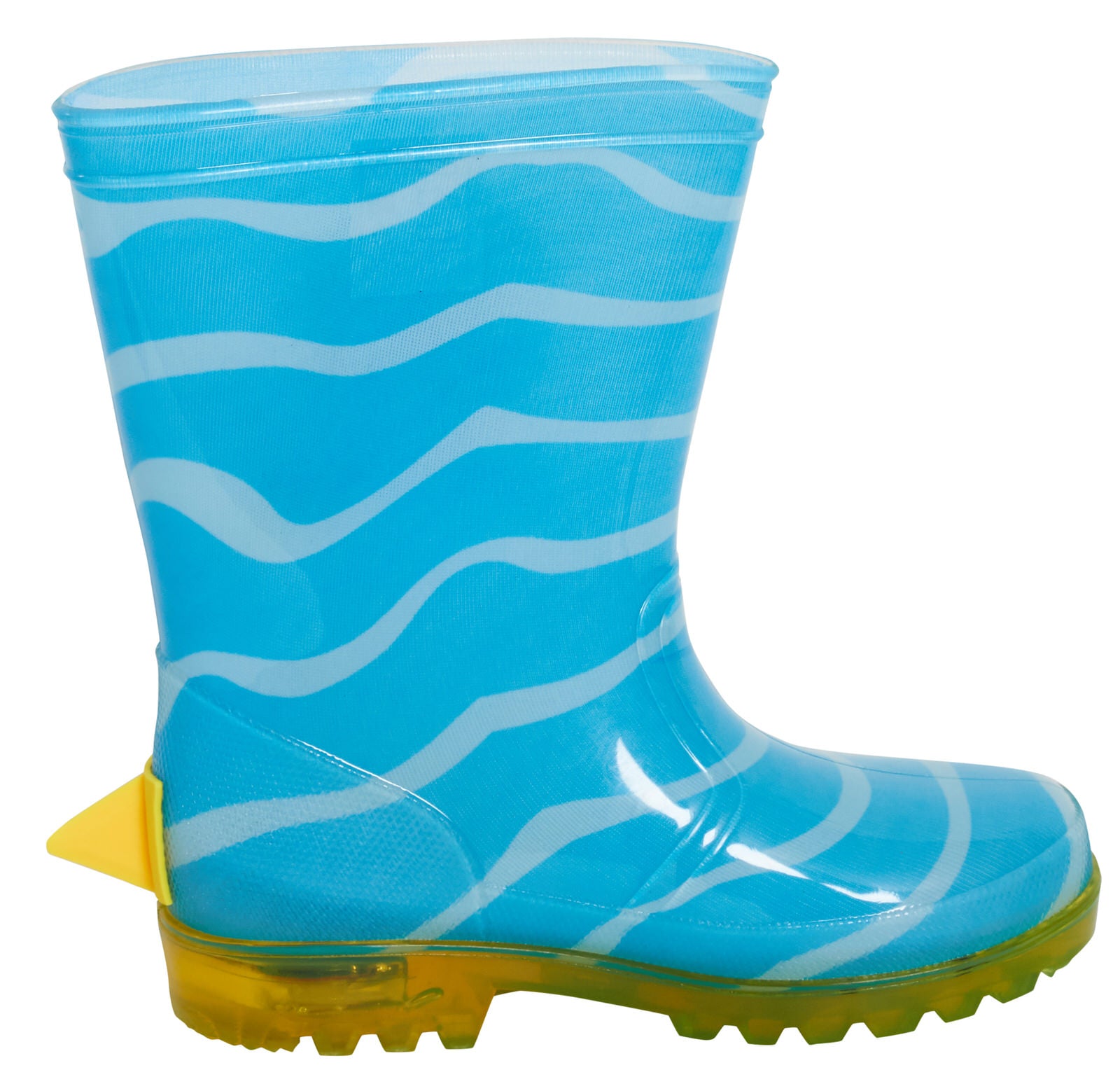 Baby Shark Light Up Wellington Boots Boys Wellies Girls Wellys 3D Fin Rain Shoes