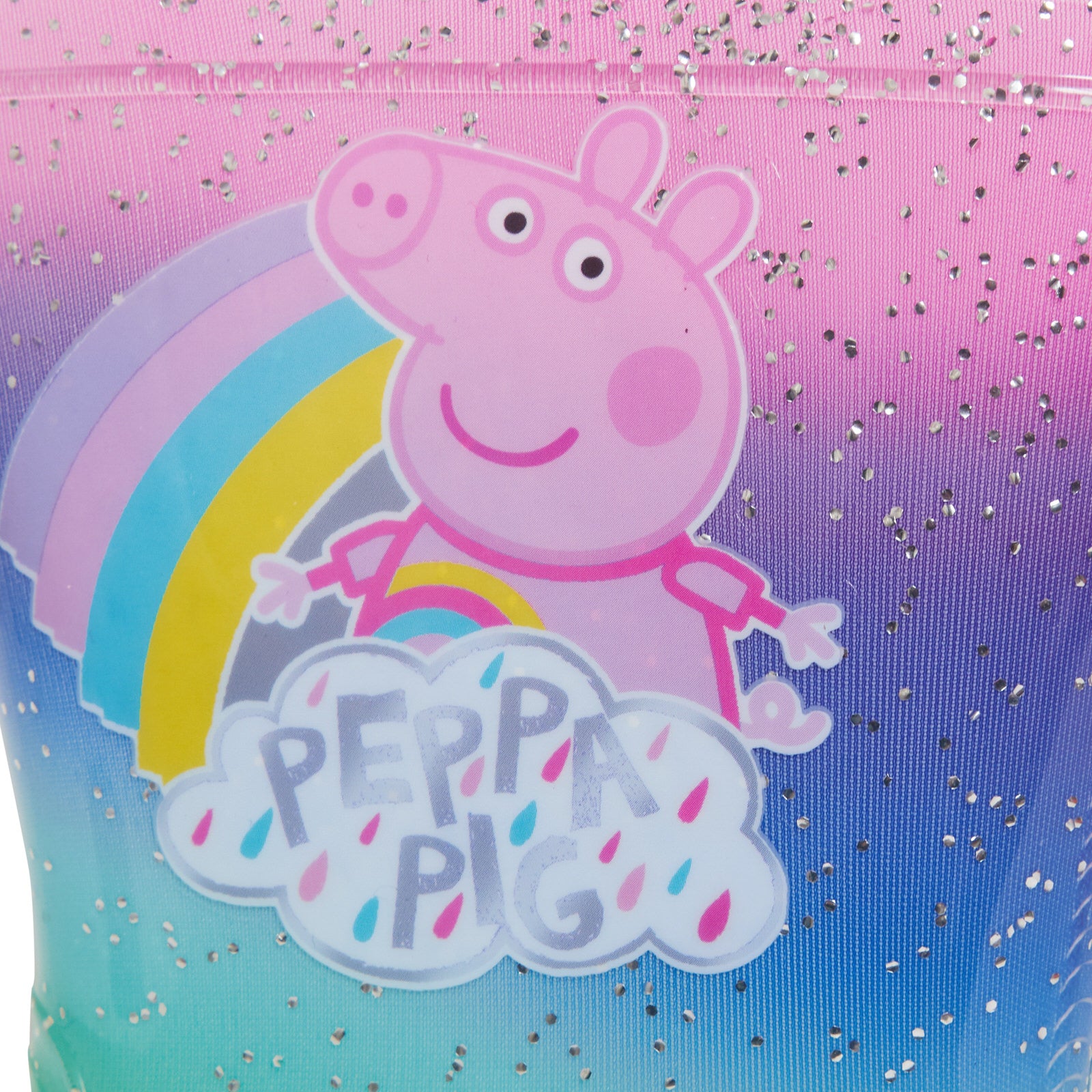 Peppa Pig Light Up Rainbow Wellington Boots Kids Flashing Wellies Girls Boots