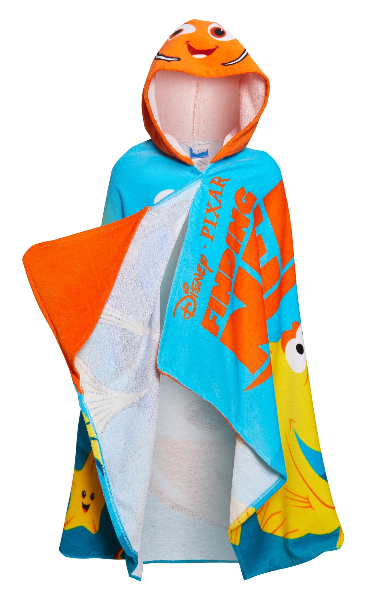 Disney 3D Nemo Hooded Towel Dory Dress Up Poncho Kids Beach Towel Swimming Wrap