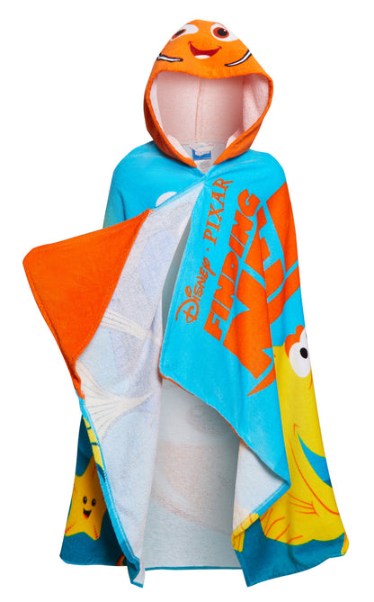 Disney 3D Nemo Hooded Towel Dory Dress Up Poncho Kids Beach Towel Swimming Wrap