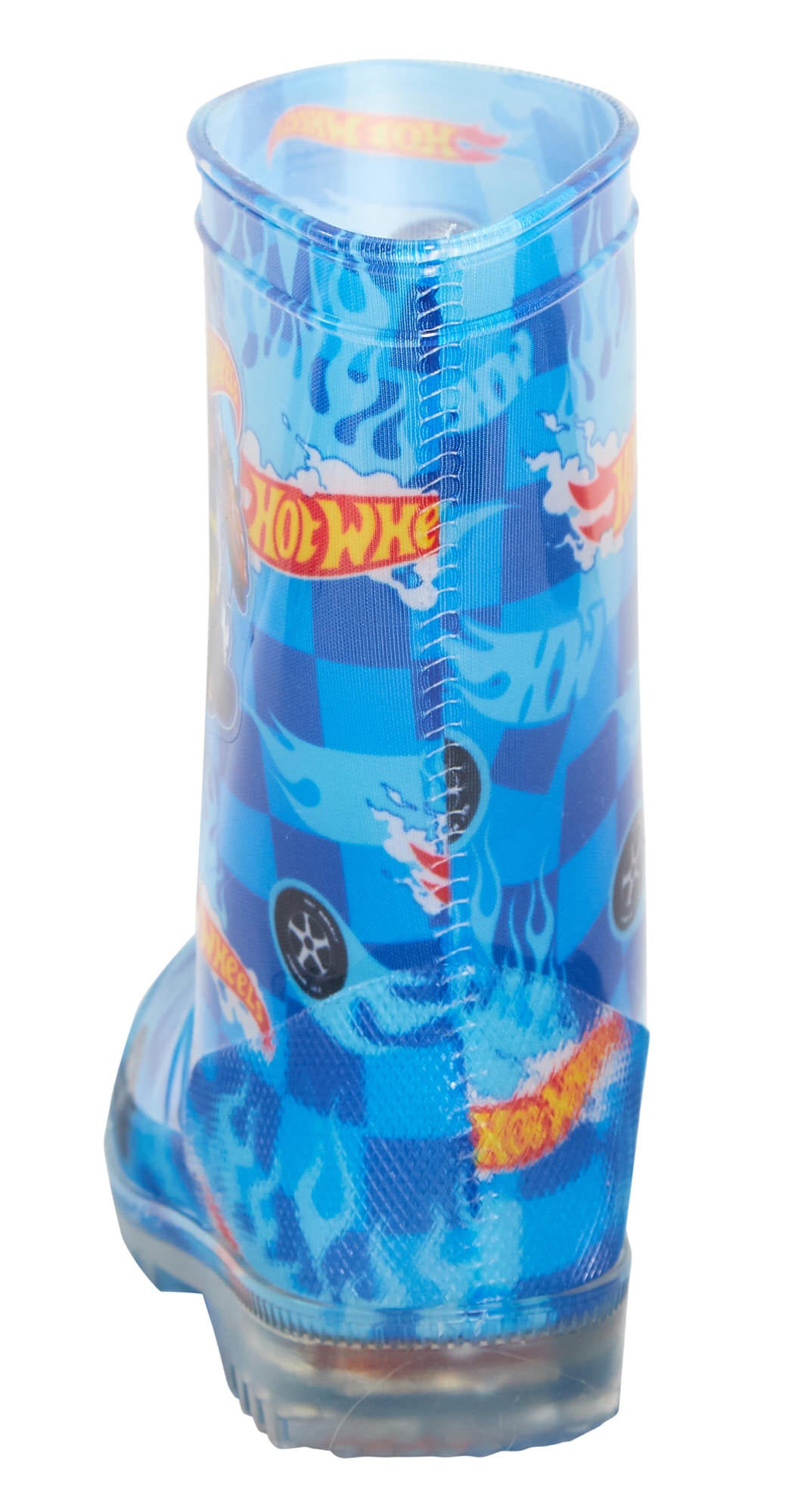 Boys Hot Wheels Light Up Wellington Boots Kids Rain Boots With Lights Wellies