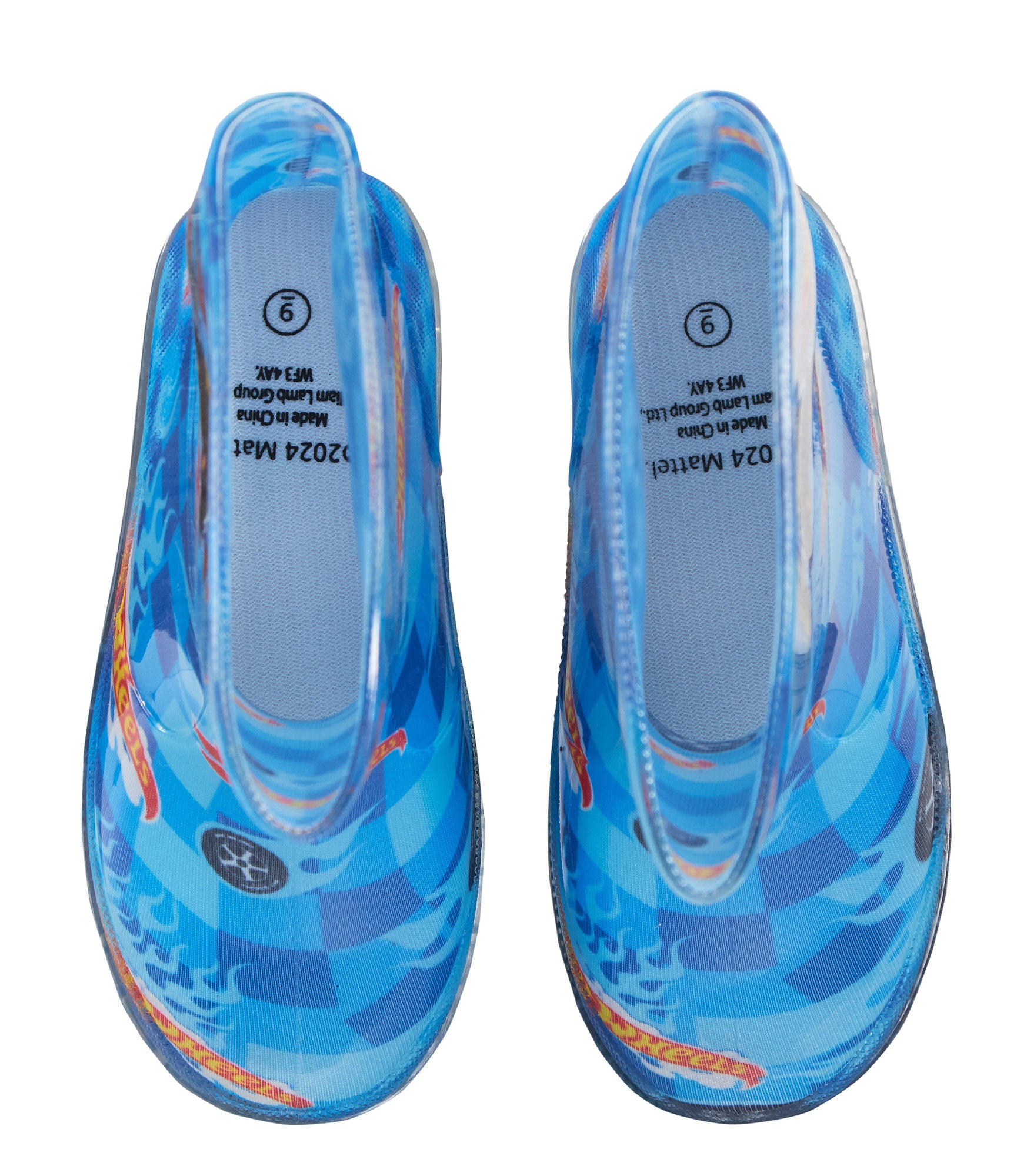 Boys Hot Wheels Light Up Wellington Boots Kids Rain Boots With Lights Wellies